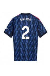 Fotbalové Dres Arsenal William Saliba #2 Venkovní Oblečení 2025-26 Krátký Rukáv